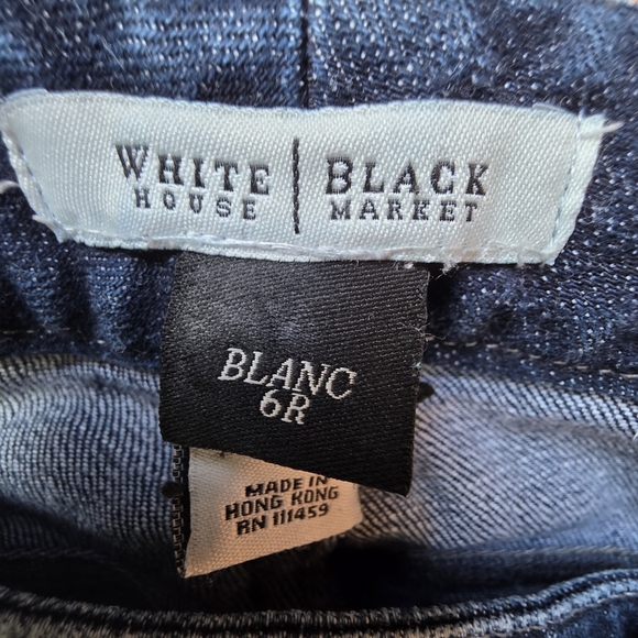 White House Black Market Dark Blue Straight Leg Jeans - Picture 2 of 8